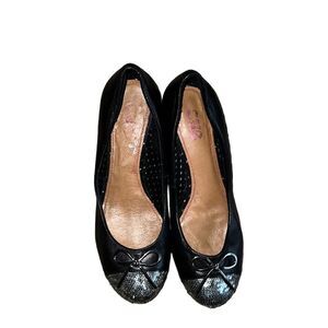 CNE Black Leather Shoes Size 6